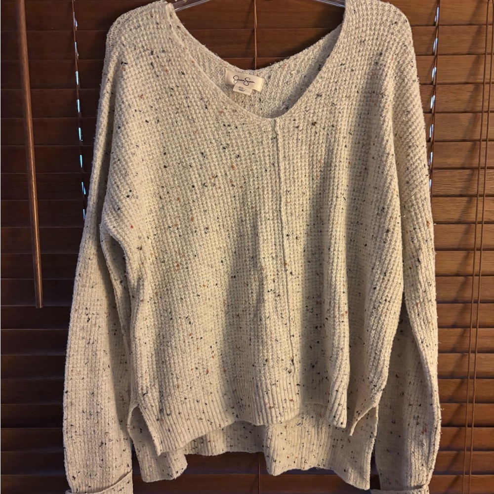 Jessica Simpson Speckled V-Neck Sweater